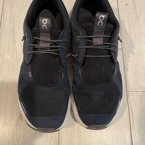 On Running boys  Navy and Black Athletic Shoes